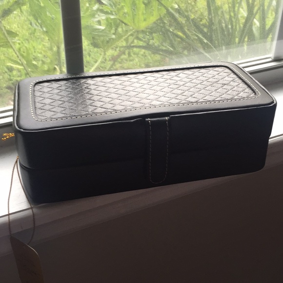 Tuscan Designs Other - Tuscan Designs Black Leather Jewelry Box NWT